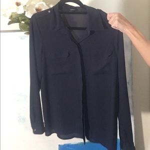 Navy blue blouse